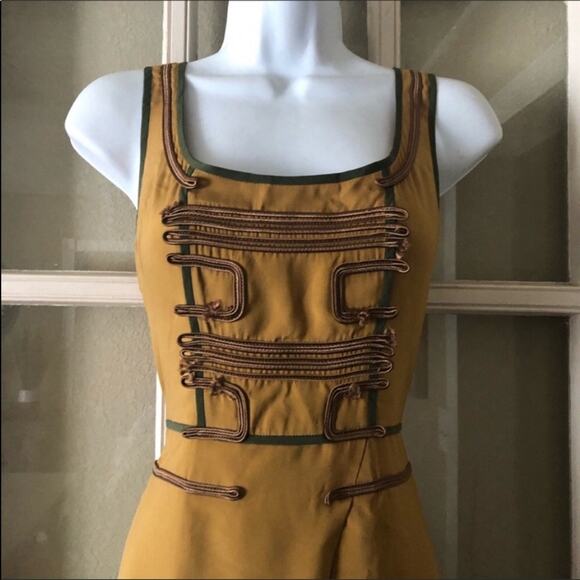 Zac Posen Z Spoke Military Silk Dress - Picture 3 of 6